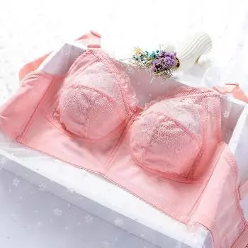 Большой размер, красивая спина, легкий и тонкий, без губки, без стального кольца, дышащий бюстгальтер, закрытая под грудью, присборенное нижнее белье 36/80B