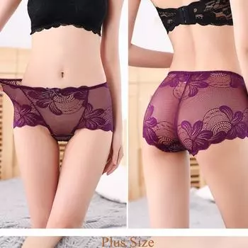 Большой размер M-3XL модальные трусики с высокой талией женские сексуальные кружевные трусы женские трусы нижнее белье 11 цветов L