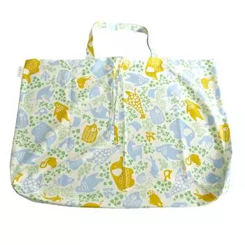 Большой размер Nap Futon Solid Oxford Nursery Made in Large Nap Futon Bag Baby Bag, Ткань, Ткань, Школа, Япония, 100% Хлопок, (Животное Синее)