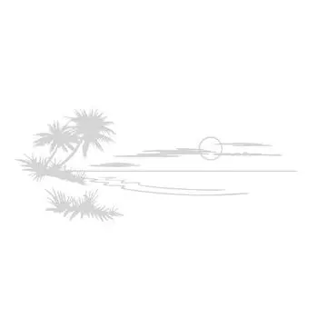 Большой размер, пляжные приключения, автомобильная наклейка, RV Camper, универсальная наклейка для тела для автомобиля на колесах, декоративная чёрный