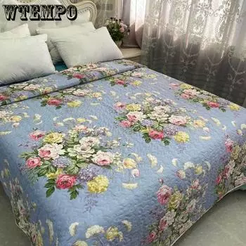 Большой размер с вышивкой, покрывало на кровать, хлопковые простыни, матрас, стеганый стеганый диван, утолщенные простыни 150cmx200cm