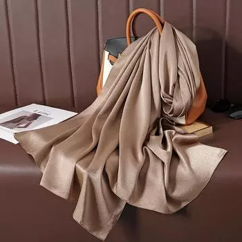 Большой размер шелковистый шарф с пятнами для женщин, простой платок, роскошный хиджаб, длинная бандана, вечернее платье, шали и накидки One Size