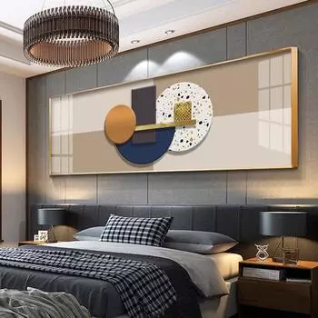 Большой размер, скандинавский роскошный золотой холст, картина, настенное искусство, абстрактная однотонная геометрия, современное искусство, ленты, постеры и принты, гостиная 20cm40cm NoFrame