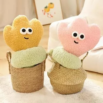 Большой размер Тюльпан Цветок Плюшевая Подушка Мягкое Растение Цветок Плюшевая Игрушка Украшение Дома Подушка Объятия Креативный Подарок На День Рождения 150cm жёлтый