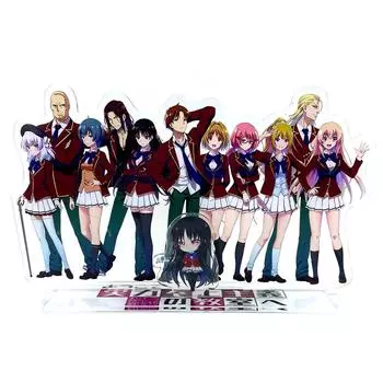 Большой размер Youkoso Jitsuryoku Shijou Shugi no Kyoushitsu e group, акриловая подставка, игрушка-фигурка