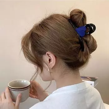 Большой размер заколка для волос простая заколка-крабы для волос крест-накрест акула зажим корейский держатель для хвоста женские волосы когти белый