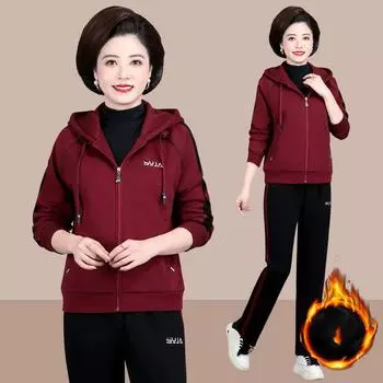 Большой размер, женский осенне-зимний комплект из 2 предметов, спортивный костюм, свободная флисовая куртка на молнии с капюшоном и бархатный спортивный костюм XXXXL синий