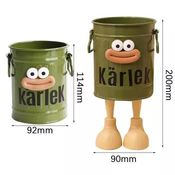 Большой рот Железный контейнер для ручек Железный держатель для ручек Студенческий настольный железный цилиндр для офиса