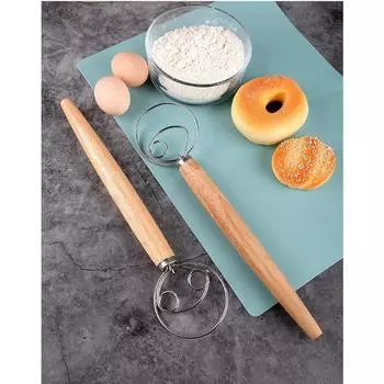 Большой ручной датский венчик для теста, миксер для хлеба из нержавеющей стали, миксер для торта, кондитерских изделий, палочка для взбивания яиц, кухонный блендер для выпечки, инструменты
