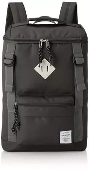 Большой рюкзак с сетчатой спинкой, угольный, один размер [Aventura], прямоугольный, квадратный, водоотталкивающий, нейлон, вместимость, формат A4, карман, молния, 18 л, логотип, PT-1853,