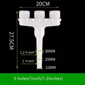 Большой сельскохозяйственный опрыскиватель для полива овощей, распыляющий водяной насос, насадки, пластиковые аксессуары для опрыскивателя 3 hole