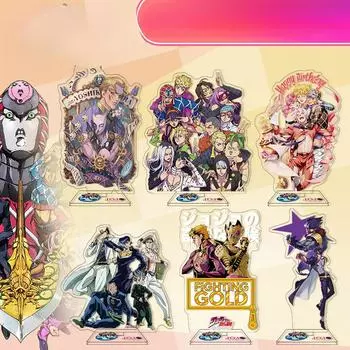 Большой стенд «Чудесное приключение ДжоДжо» Золотой ветер аниме периферийные акриловые гуманоидные украшения 1