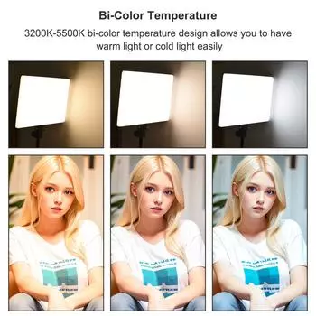 Большой светодиодный светильник для видеосъемки, 45 Вт, заполняющий свет для студийной фотографии, 416 шт., светодиодные бусины, 3200–5500 К, с регулируемой яркостью US Plug