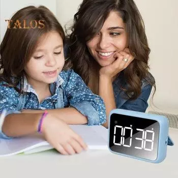 Большой таймер с ночником, портативный магнитный универсальный секундомер с обратным отсчетом на батарейках для приготовления пищи, выпечки в классе белый