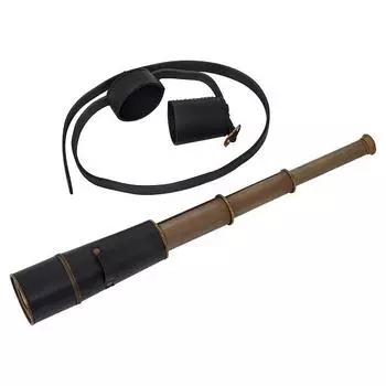 Большой телескоп в кожаном футляре