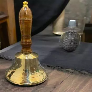 Большой тяжелый твердый громкий колокольчик для свадьбы, рождества, школы 25,4 см