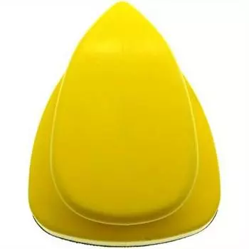 Большой треугольный ручной диск 98*140 мм, самоклеящаяся флокированная наждачная бумага, шлифовальный диск для чистки автомобиля, ручной шлифовальный блок, крючок, опорная пластина 1pc