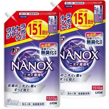 Большой верхний NANOX Top Super Nanox Odor Only Премиум антибактериальная формула Моющее средство для сушки в помещении Без флуоресцентных агентов Жидкий стиральный порошок Сменный блок