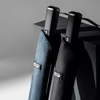 Большой ветрозащитный зонт для мужчин, 135 см, большой автоматический зонт для гольфа, прочный, 8 спиц, 210T, складной зонт от дождя, деловой стиль тёмно-синий