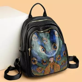 Большой вместительный кожаный рюкзак для женщин, винтажные женские школьные сумки, высококачественный рюкзак для отдыха и путешествий