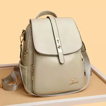 Большой вместительный кожаный рюкзак для женщин, винтажная сумка, школьные рюкзаки, женские дорожные рюкзаки, высококачественные сумки