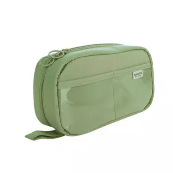 Большой вместительный пенал Kawaii, милые пеналы для студентов, пенал для студентов, большие школьные принадлежности, канцелярские принадлежности, пеналы, коробка, пенал One Size зелёный