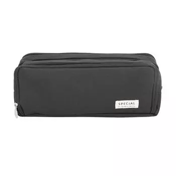 Большой вместительный пенал, модный, простой стиль, много отделений, холщовый пенал для школы