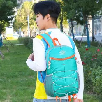 Большой вместительный рюкзак для отдыха на природе из полиэстера, дорожный рюкзак, портативная сумка для альпинизма и кемпинга зелёный