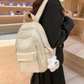 Большой вместительный студенческий рюкзак для кампуса, женский дорожный рюкзак, рюкзак чёрный