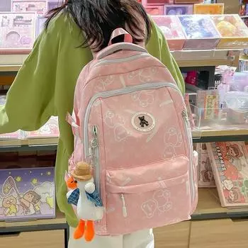 Большой вместительный женский повседневный рюкзак для учащихся старших классов и кампуса, школьный рюкзак