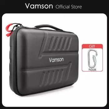 Большой водонепроницаемый чехол Vamson PU для Gopro Hero 11/10/9/8/7/6 для экшн-камеры DJI OSMO для insta360 x3/x2 Hard Shell