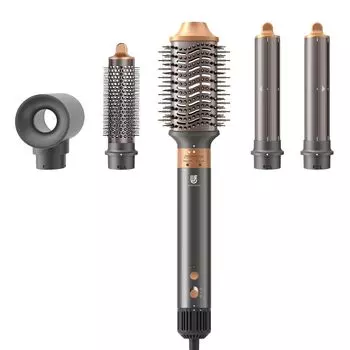 Большой воздушный быстрый 5 в 1 многофункциональный автоматический щипцы для завивки волос с 200 миллионами отрицательных ионов высокой концентрации, используется для хранения в коробке, в комплекте фен, объем,