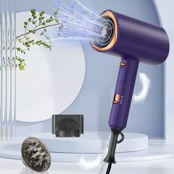 Большой воздушный быстрый отрицательный ион Складной воздушный утюжок для волос с функцией перегрева Постоянный нагрев волос 3 Быстрая сушка Сертификация PSE завершена Руководство по эксплуатации на японском языке прилагается