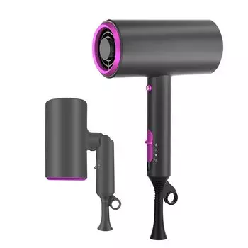 Большой воздушный поток, сильный ветер, быстрые волосы, 3 отрицательных постоянных объема воздуха, поставляется с подарочным набором для путешествий домой и путешествий, объем, скорость, сушка, сушилка, режимы, ионизация,