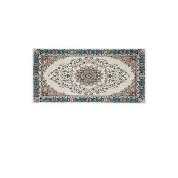 Большой впитывающий антискользящий ковер из флиса в стиле ретро 40*60cm морская волна