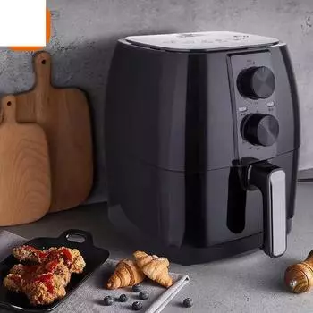 Большой запас, высокое качество, 4,5 л, домашняя индивидуальная безмасляная коммерческая воздушная плита с логотипом, фритюрница