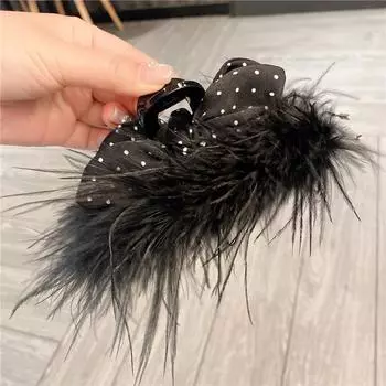 Большой зажим для волос On The Run Princess Ostrich Hair Shark Catch Hair Volume Многодисковый зажим для волос Super Hair Volume