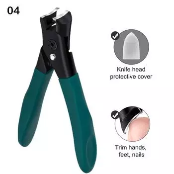Большой зев кусачки для ногтей Толстые Твердые Скошенные/Плоские Кусачки для ногтей Нержавеющая сталь Маникюрный инструмент Кусачки для пальцев ног Триммер Защита от брызг