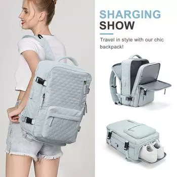 Большой женский дорожный рюкзак, рюкзак для ручной клади, водонепроницаемый рюкзак для ручной клади, мужской рюкзак для ноутбука в самолете, школьная сумка