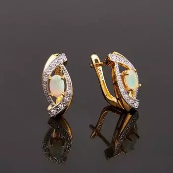 Bolaijewelry, 100% натуральный Эфиопский опал, серьги с застежкой овальной огранки 4*6 мм, настоящие драгоценные камни 1 карат, изысканные ювелирные изделия, серебро 925 пробы для девочек, жены, женщины s разноцветный