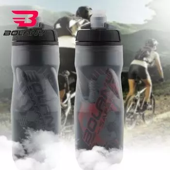 BOLANY Велосипедная бутылка для воды Велосипедный чайник для воды Squeeze Cool Print Легкий Спорт на открытом воздухе Велосипедный велосипед Противотрещинный Противоскользящий Бутылка из пищевого материала