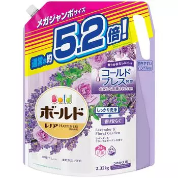 Жидкое моющее средство для стирки Bold Laundry Detergent, сменный блок с ароматом лаванды и цветочным садом, 2320 г [большая емкость]
