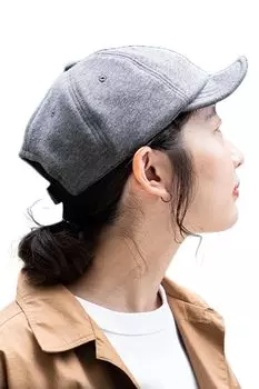 BOLD ROUND CAP Cap Baseball Cap Hat Large Size Short Brim Plain Denim Simple Casual Spring Summer Autumn Winter circumference Charcoal [Nakota] Men s