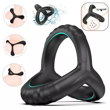 Более сильная эрекция Силиконовое кольцо на член Удлиняющее Увеличивающее Взрослые Секс-игрушки для мужчин