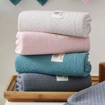 Более толстое хлопковое полотенце, приятное для кожи, полотенце для лица, бытовое банное полотенце для взрослых зелёный