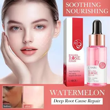 Болгарская антивозрастная и против морщин розовая эссенция 17 мл увлажняющая эссенция средство по уходу за кожей #1