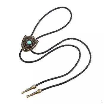 Боло с бирюзовым галстуком в стиле ретро, родная Индия, старая бронза, древняя бронза, как описано