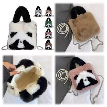 Болсо бандольера-де-панда для женщин с корреа-де-кадена Болсо для эксте White