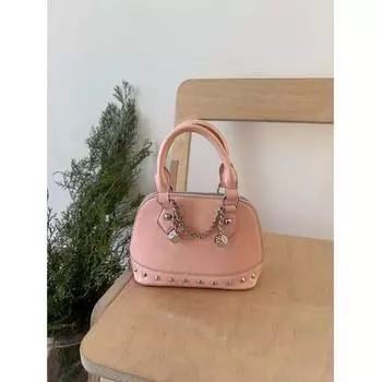 bolso tous rplicas exactas Индия Изолированная сумка-холодильник Женская сумка Женская богемная сумка Кожаная сумка с узором из камня розовый