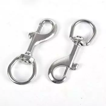 Болт из нержавеющей стали с карабином, зажим для дайвинга, одиночный крючок, аксессуары для Bcd, инструменты 65mm